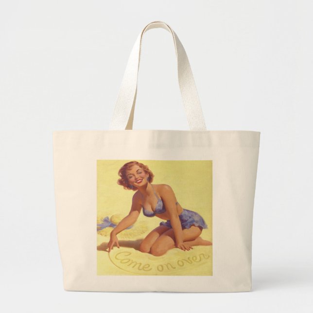 Jumbo Tote in Natural (Front)