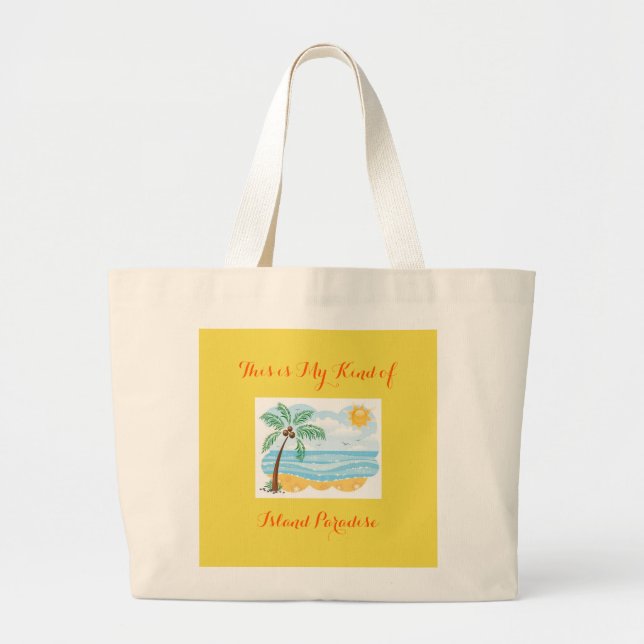 Jumbo Tote -Island Paradise (Front)