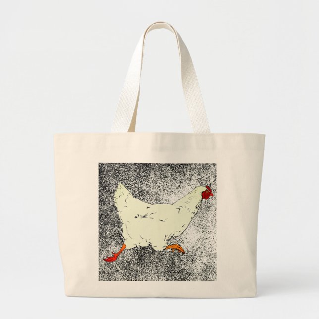 Jumbo Tote RUNNING HEN (Front)