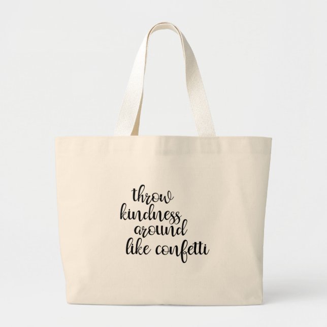 Jumbo Tote with Inspirational Message (Front)