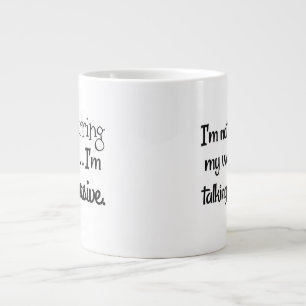 Jumbo Venti-size (20 oz)classic white ceramic mug