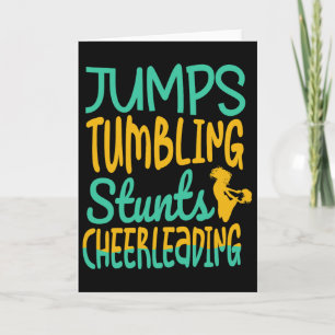 Jumbs Tumbling Stunts Cheerleeading Cheer Cheerlea Card