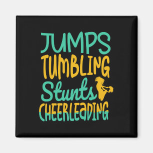Jumbs Tumbling Stunts Cheerleeading Cheer Cheerlea Magnet