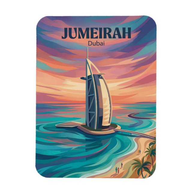 Jumeirah Beach United Arab Emirates Magnet (Vertical)