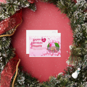 Jump and Play Birthday Invitation Photo Card 