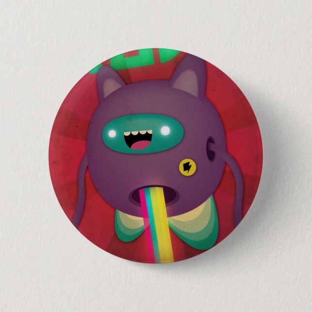 Jump around 6 cm round badge (Front)