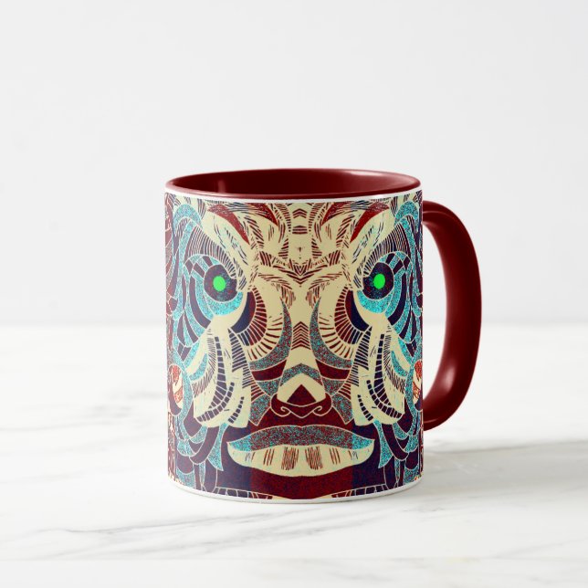 Jump-Around Ghost Mask Mug (Front Right)