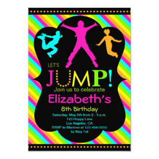 bounce party invitations