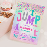 Jump Birthday Invitation Jump Trampoline Party<br><div class="desc">Jump Birthday Invitation 
All designs are © PIXEL PERFECTION PARTY LTD</div>