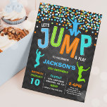 Jump Birthday Invitation Jump Trampoline Party<br><div class="desc">Jump Birthday Invitation 
All designs are © PIXEL PERFECTION PARTY LTD</div>