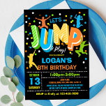 Jump Birthday Invitation Jump Trampoline Party<br><div class="desc">Get ready to leap into an unforgettable celebration with our Jump Birthday Invitation. Let your guests know it's time to jump for joy and join the party with this delightful invitation!

Please email me if you have a question:
oasis1396@gmail.com</div>