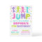 Jump Birthday Invitation, Trampoline Bounce House 
