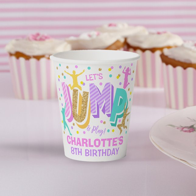 Jump Birthday Paper Cups (Creator Uploaded)