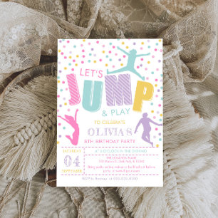 Jump Birthday Party Invitation