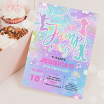 Jump Birthday Party Tie Dye Neon Glow Jump Party Invitation<br><div class="desc">Jump Birthday Party Tie Dye Neon Glow Jump Party Invitation
All designs are © PIXEL PERFECTION PARTY LTD</div>