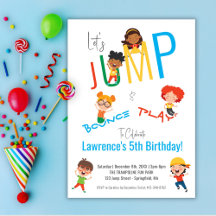 Jump Bounce Play Trampoline Park Party Birthday