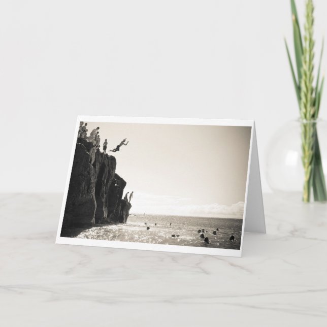 Jump Greeting Holiday Card (Front)