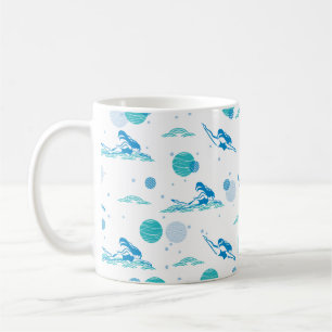 Jump in and Swimming Pattern Art Coffee Mug