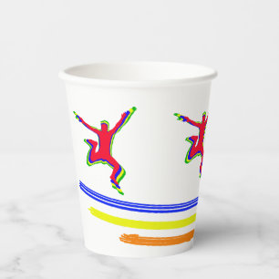 Jump paper cups