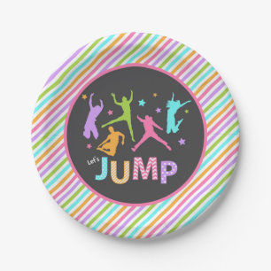 Jump paper plate / trampoline paper plate