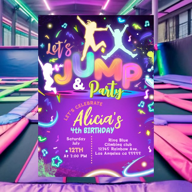 Jump Party Invitation (Creator Uploaded)