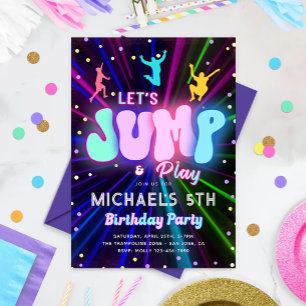Jump Party Invitation Trampoline Party