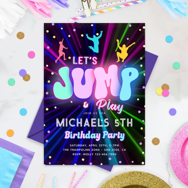 Jump Party Invitation | Trampoline Party (Creator Uploaded)