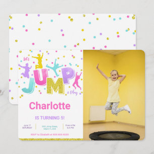 Jump Photo Invitation