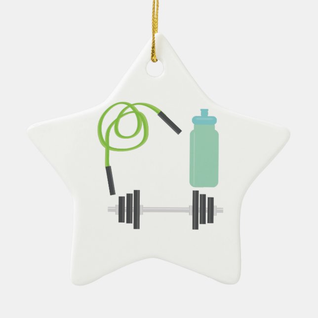 Jump Rope Ceramic Tree Decoration (Front)