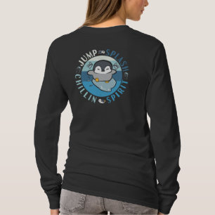 Jump Splash Chillin Spirit - Feel Good Penguin T-Shirt