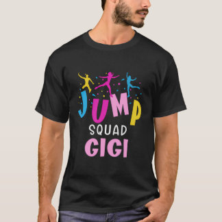 Jump Squad Gigi Trampoline Party Matching Birthday T-Shirt