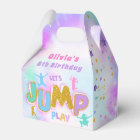 Jump Trampoline Birthday Party Favour Box