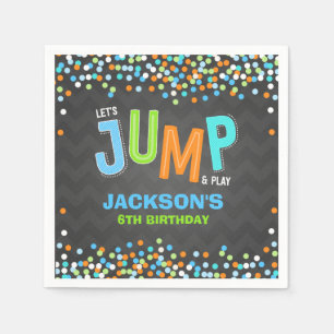 Jump Trampoline Birthday Party Supplies Decor Napkin