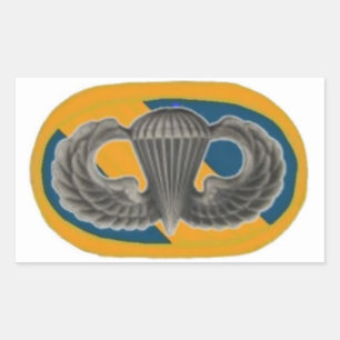 JUMP WINGS ON SPECIAL FORCES OVAL STICKERS