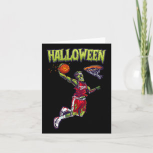 Jump Zombie Bysketbyll Dunk Player Halloween Pumpk Card