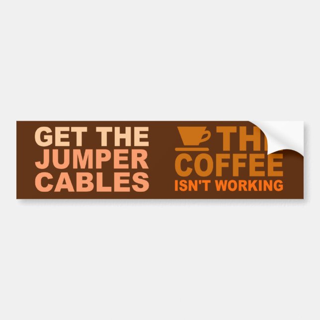 Jumper Cables bumpersticker Bumper Sticker (Front)
