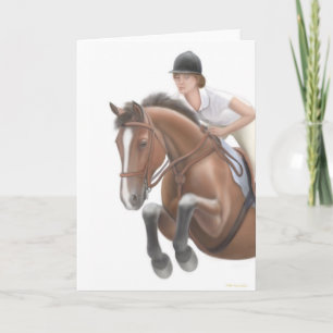 Jumper Horse Greeting Card