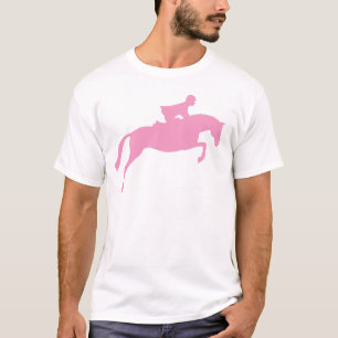 Jumper Horse Silhouette (pink) T-Shirt