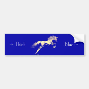 Jumper ~ "Think Blue" Bumper Sticker