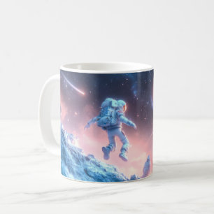 Jumping Astronaut Coffee Mug