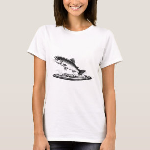 jumping atlantic salmon fish T-Shirt