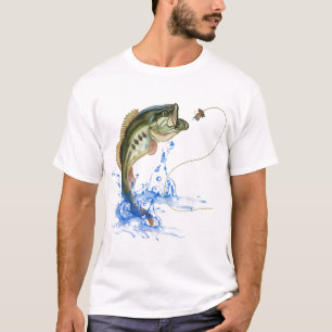 Jumping Bass Fishing Lure T-Shirt