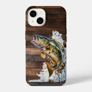 Jumping Bass Gone Fishing iPhone 14 Case