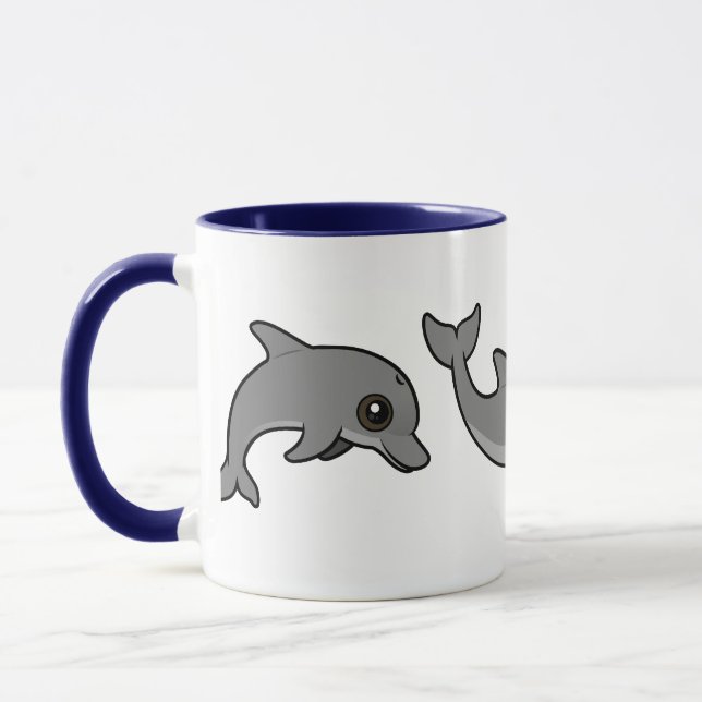 Jumping Bottlenose Dolphin Mug (Left)