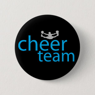 Jumping Cheerleader Team Gear 6 Cm Round Badge