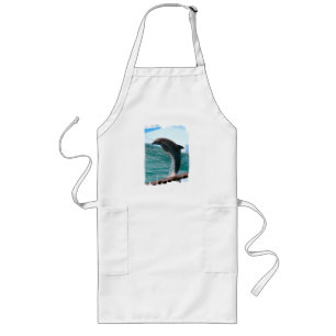 Jumping Dolphin Long Apron