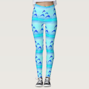 jumping dolphins leggings