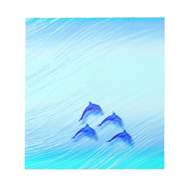 jumping dolphins notepad (Front)