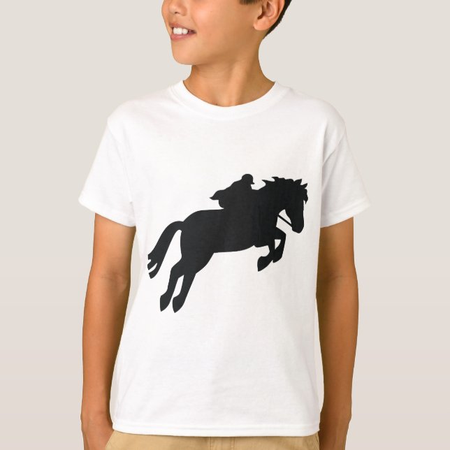 Jumping Draught   Horse T-Shirt (Front)