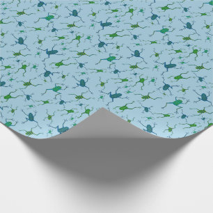 Jumping Frogs Dinner Napkin  Wrapping Paper